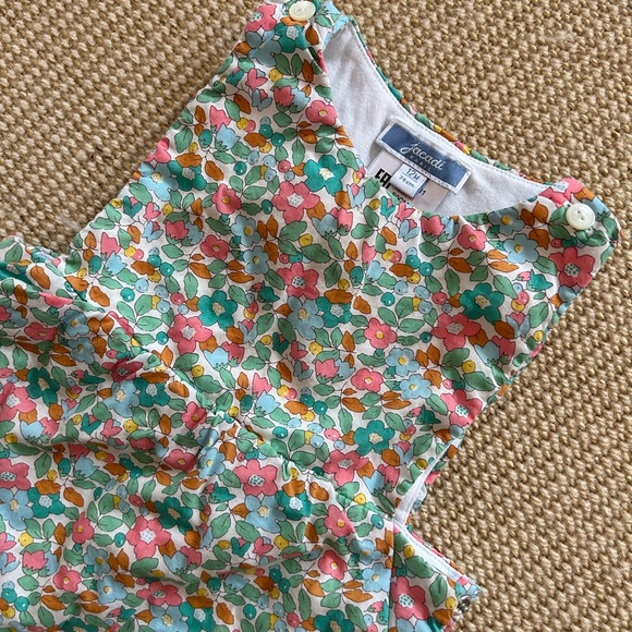 Liberty print Jacadi overall set for 12 month - Picture 2 of 7